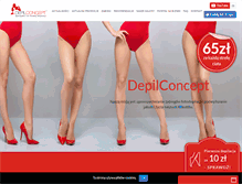 Tablet Screenshot of depilconcept.pl